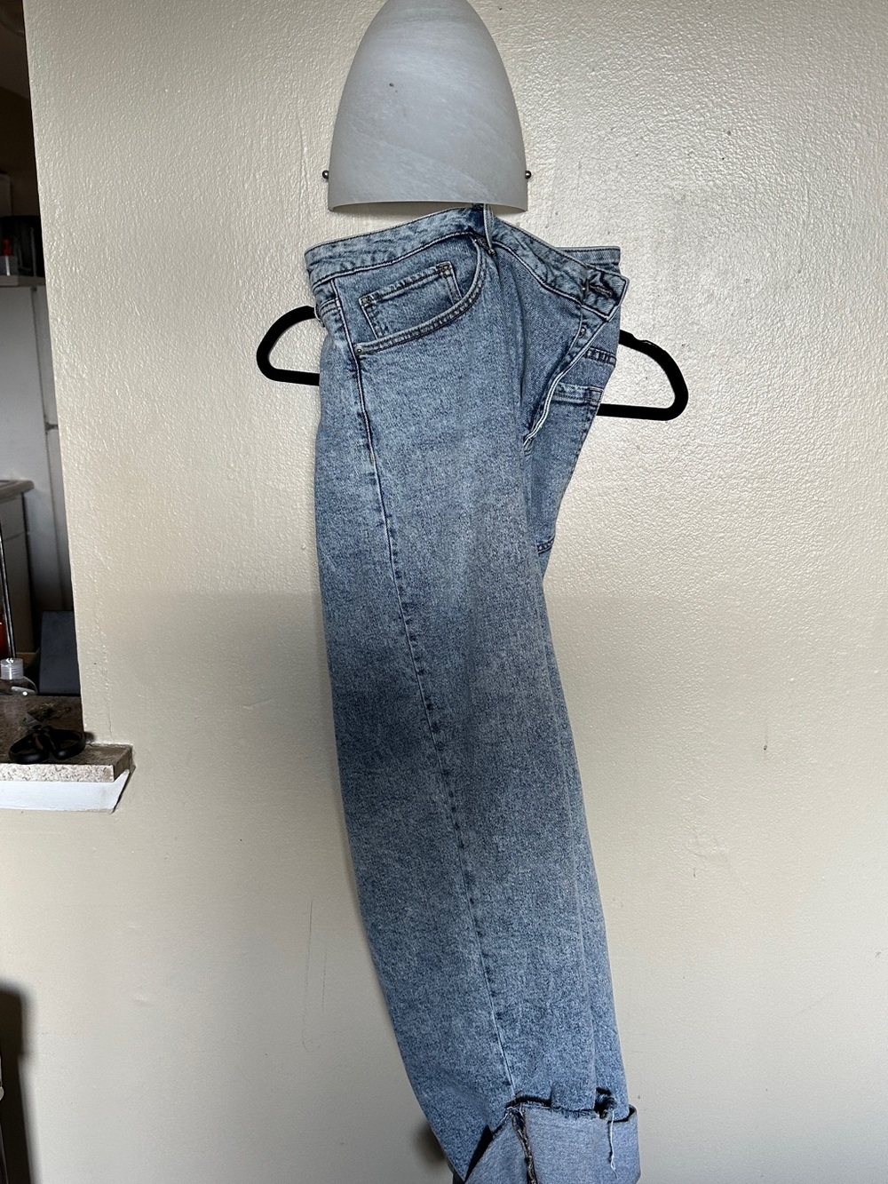 Target Women's Relaxed Acid Wash Blue Jeans